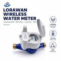 Compteur d'eau intelligent sans fil Lorawan à lecture à distance, en laiton DN15mm, fourni par l'usine Junrui
