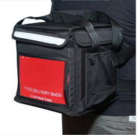 Sac à dos isotherme pour la livraison de nourriture, en polyester élégant, personnalisable en couleur et en taille, pratique pour la pizza, moto, queue de moto