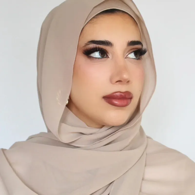 جديد عصري الأزياء الشيفون الحجاب و مطابقة undercap طقم أربطة عنق