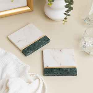 FAIZA CRAFT <b>Marble</b> <b>Coasters</b> Set Home Decor High Selling New Design Modern Luxury Eco-Friendly Table <b>Coasters</b> High Recommended - Product Image 3