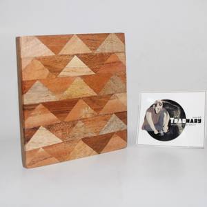 Plateau en céramique de papier de pierre de Pvt Ltd traditionnel personnalisé-Emballé en vrac Acacia Wood Zigzag Cup Coaster Mat/Pad/Tray - Product Image 2