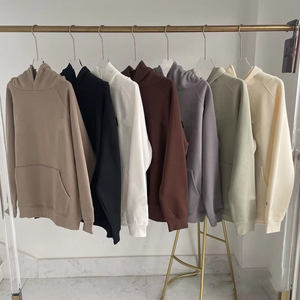 Sweat-shirt à capuche surdimensionné pour homme, couleur et logo personnalisés, couleur unie, 100% coton, automne, pour impression - Product Image 6