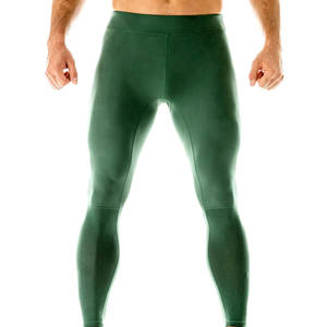Pantalones de Compresión para Hombre Más Vendidos, Hechos a Medida, Cintura Elástica, Transpirables, de Secado Rápido, Spandex/Poliéster, Alta Calidad - Product Image 1