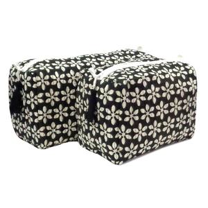 Bolsas de Maquillaje de Algodón Estampadas a Mano de Fabricante Indio, Última Tendencia, en Venta al Precio Más Bajo - Product Image 3