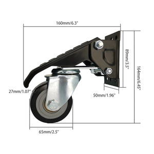 Juego de cuatro piezas de suministro directo del fabricante Ruedas industriales <span class=keywords><strong>vintage</strong></span> Ruedas de ruedas retráctiles de banco de trabajo - Product Image 4