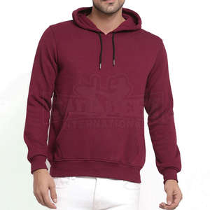 Sudadera con Capucha Lisa para Hombre, Sudadera Extra Grande de Felpa, Fabricante de Sudaderas Personalizadas, Sudadera Corta de Gran Peso - Product Image 1