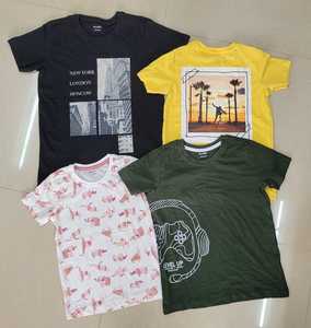 T-shirts imprimés pour garçons de qualité supérieure Denim respirant à séchage rapide pour 3 à 8 ans avec motifs de dessins animés mignons - Product Image 3