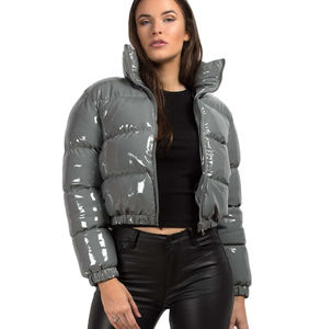 2024 <b>Women</b> <b>Crop</b> <b>Puffer</b> Down <b>Jacket</b> Bomber <b>Jacket</b> Bubble Coat <b>Women</b> Long Sleeve Thick Zipper Bubble <b>Puffer</b> <b>Jackets</b> Breathable - Product Image 5