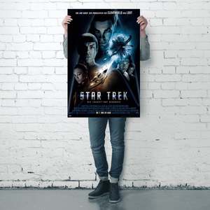 Modern Style Star Trek XI the Future Begins <b>Poster</b> Black <b>Frame</b> for Wall Decor - Product Image 3