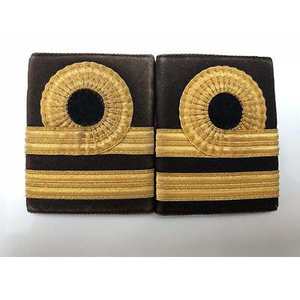 Professional Rank Epaulettes Eco-Friendly Customized Star Pattern Premium Gold Braid Shoulder Rank Embroidery Decoration Uniform - Product Image 4