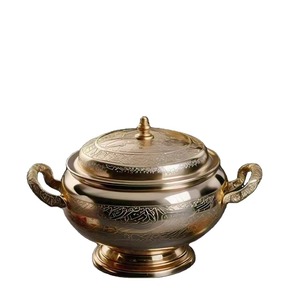 Réchauffeur de nourriture en métal arabe Incroyable Casserole de créateur Vaisselle classique élégante Nouvelle arrivée - Product Image 2