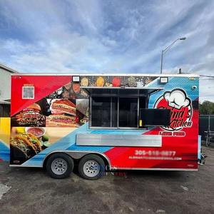 2025 fourgons commerciaux de nourriture Concession Street chariot de camion mobile remorque de restauration rapide avec cuisine complète à vendre - Product Image 4