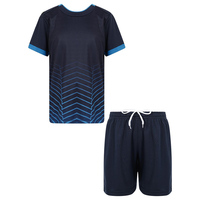 Uniforme de Fútbol, Fabricante OEM, Conjunto de Camiseta y Pantalones Cortos de Alta Calidad para Equipo, Impresión Digital, Secado Rápido, Ligero y Transpirable