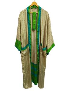 Luxury High demanded Bathrobe <b>Silk</b> Sari <b>Kimono</b> Vintage Sari Robe Soft Beach Party Gown Indian Handmade <b>Silk</b> <b>Kimono</b> for sale - Product Image 6