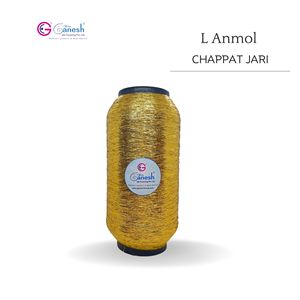 180D L Anmol Chappat <b>Metallic</b> Flora Jari Embroidery <b>Yarn</b> High Tenacity Lurex Polyester for Hand Knitting Weaving and Sewing - Product Image 1