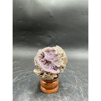 Sphère de cristal géode en agate de raisin naturelle polie, creuse, 6-8 cm, intérieur élégant pour la décoration intérieure