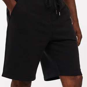 Pantalones Cortos de Felpa Francesa para Hombre con Logotipo Personalizado, Estilo Casual, Color Sólido, 100% Algodón, Transpirables, de Secado Rápido, Teñido Liso - Product Image 6