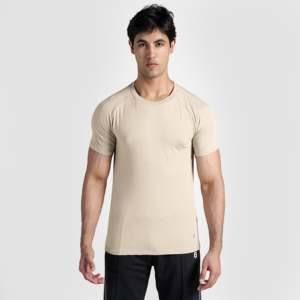 เสื้อยืดสีเบจเฮอริเทจสำหรับออกกำลังกายในยิม ชุดยิมนาสติก - Product Image 2