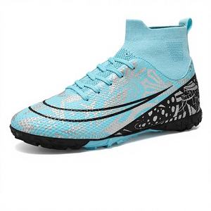 Scarpe da <span class=keywords><strong>Calcio</strong></span> FG Primaverili con Tomaia in PVC e Fodera in Rete, Modello Alto per Allenamento su Erba Sintetica, per Uomini, Donne e Adulti - Product Image 4