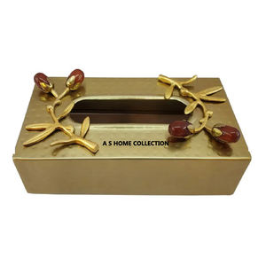 Nouveau conteneur en forme de métal fait à la main décoratif hôtel et usage domestique porte-serviette et boîte à mouchoirs - Product Image 6