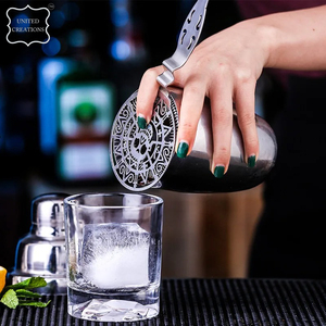 Coctelera de acero inoxidable de alta calidad con filtro de hielo, coladores de barra, herramientas de separación, Material de Metal con logotipo personalizado - Product Image 6