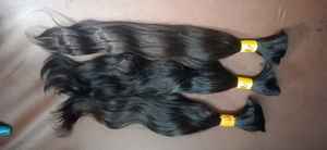 Extensiones de cabello Remy indio a granel de la mejor calidad, cabello humano natural ondulado de color auténtico con color auténtico - Product Image 3