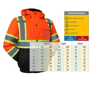 Ropa de Trabajo Industrial de Seguridad, Chaqueta con Capucha Personalizada de Lona Reflectante, de Invierno, de Alta Calidad, Resistente al Viento y Transpirable - Product Image 6