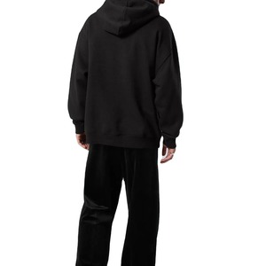 Nouveau gros bas prix 100% coton hiver brodé strass coupe ample pull à capuche meilleure qualité personnalisable - Product Image 4