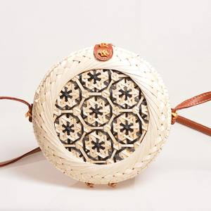 Cheap Price Colorful Round <b>Bag</b> Bamboo Bamboo <b>Bags</b> All Sizes Available Ecofriendly <b>Bag</b> <b>for</b> <b>Women</b> - Product Image 1