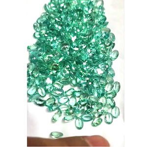 242 pièces d'apatite verte naturelle 7x5mm facette ovale 130 Cts Lot Iroc ventes mars pierre de naissance pierres précieuses en vrac coupées 82 $ US pour tous - Product Image 3