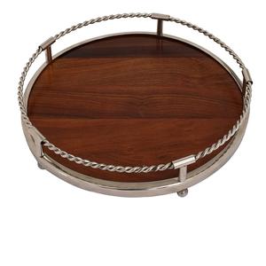 ถาดโลหะสำหรับตกแต่งโต๊ะอาหารค่ำสุดหรูทำด้วยมือมีขนาดสีปรับแต่งได้ ISO9001เซิร์ฟเวอร์อาหารที่ผ่านการรับรอง - Product Image 5