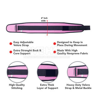 เข็มขัดยกน้ำหนักปรับได้ ดีไซน์ใหม่ พิมพ์โลโก้ตามสั่ง เข็มขัดนีโอพรีนสำหรับออกกำลังกาย ราคาประหยัด - Product Image 4