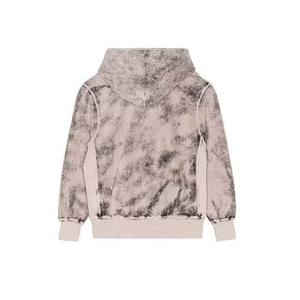 Sweat à capuche court double couche Streetwear personnalisé Lavage à l'acide Sweat à capuche double couche à ourlet brut vieilli - Product Image 6