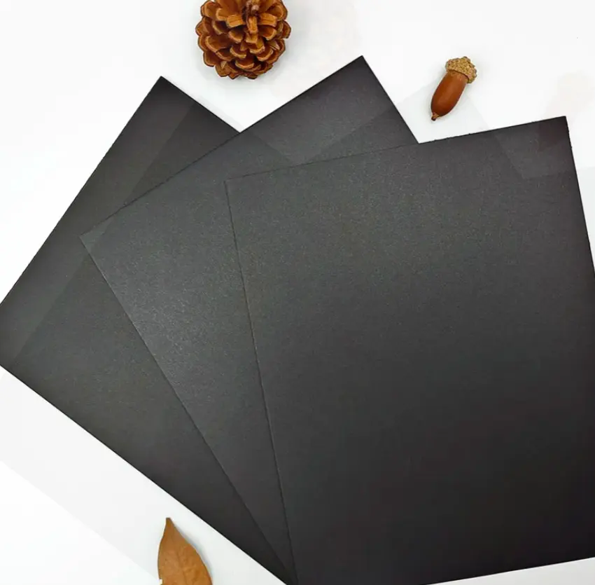 Wholesale 19 years Chinese paper factory kraft paper black cardboard black paper cardboard wholesale large black cardboard