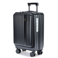 Ensemble de bagages à roulettes rigides 20'' 24'' 28'' avec fermeture éclair anti-explosion et design élégant Finition minimaliste