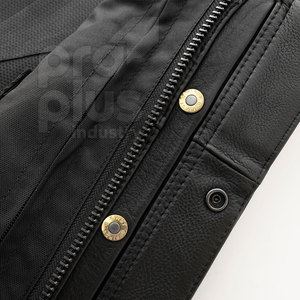 Chaleco de Cuero para Hombre, Elegante, Duradero, Transpirable y Ecológico para Motociclistas, Estilo Occidental, Ropa de Moto, Aventura al Aire Libre, Comodidad - Product Image 5
