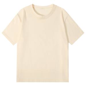 Bangladesh China Factory Price Men's 260g Heavyweight Cotton Short Sleeve T Shirt Drop Shoulder Loose Fit <b>Travel</b> Wear T Shirt - Product Image 5