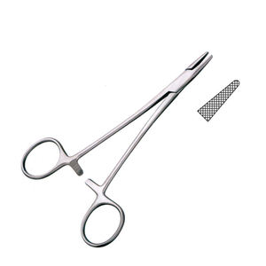 Portaagujas Manual HEGAR-BAUMGARTNER de 14 cm, Acero Inoxidable TC, Calidad Premium, Uso en Cirugía General, Certificado CE Clase I, 1 Año de Garantía - Product Image 1