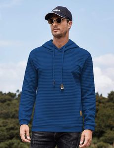 Sweat à capuche surdimensionné pour hommes pull en coton polaire à épaules tombantes poche kangourou hiver chaud Logo personnalisé - Product Image 4