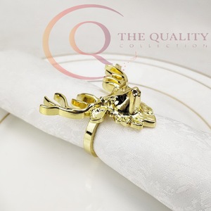 แหวนรองผ้าเช็ดปากพรีเมียม ออกแบบมาสำหรับโต๊ะอาหารสุดหรู เหมาะสำหรับใช้ในบ้าน โรงแรม และงานตกแต่ง - Product Image 3