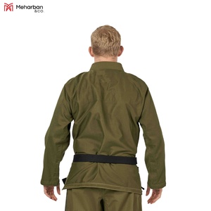 ชุดคาราเต้สำหรับฝึกซ้อมและแข่งขัน ขายส่งจากโรงงาน ผ้าฝ้าย 100% ระบายอากาศได้ดี ทนทาน รับสกรีนโลโก้ด้านหน้า - Product Image 4