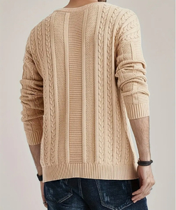 Prix raisonnable chandails en tricot pour hommes de qualité supérieure 100% coton fait nouveau Design tricoté fait vêtements d'hiver sweats - Product Image 6