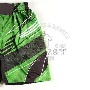FANTASY WEAR 2026 Shorts de BJJ et MMA sublimés de qualité supérieure, option textile plus vert avec impression vibrante et logo personnalisé - Product Image 2