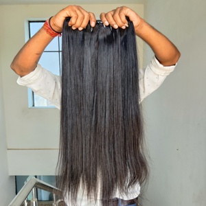 100% Proveedor sin procesar Venta al por mayor Cabello humano indio Vietnamita Remy Virgen Cutícula alineada Cabello - Product Image 3