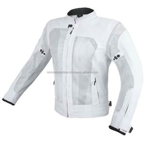 Blouson de moto en Cordura enduit personnalisé pour homme, col montant, logo avant - Nouvelle veste de motard vintage classique - Product Image 4