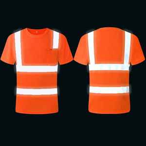 Camisetas de Seguridad Personalizadas con Logotipo para Hombre, 100% Algodón Canvas 240g, Alta Visibilidad, Reflectantes, Transpirables, Cuello Redondo, Tallas Grandes - Product Image 5