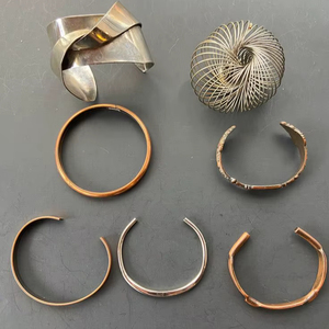 Adjustable <b>copper</b> <b>bracelet</b> designed for men women and unisex fashion lines suitable for export quality jewelry supply chains - Product Image 1