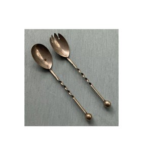 Caja de embalaje de regalos hechos a mano Juego de cubiertos de servidor de ensalada de acero inoxidable Acero espejado Aspecto fabuloso Venta caliente - Product Image 3