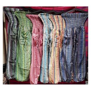 100% coton taille haute femmes pantalon pour usage décontracté disponible à un prix abordable de l'Inde. - Product Image 1