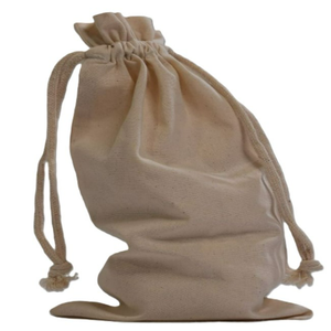 Sac à cordon en toile de coton et lin 100 % écologique avec logo personnalisé imprimé, pochette anti-poussière réutilisable et tendance pour bougie portable - Product Image 1